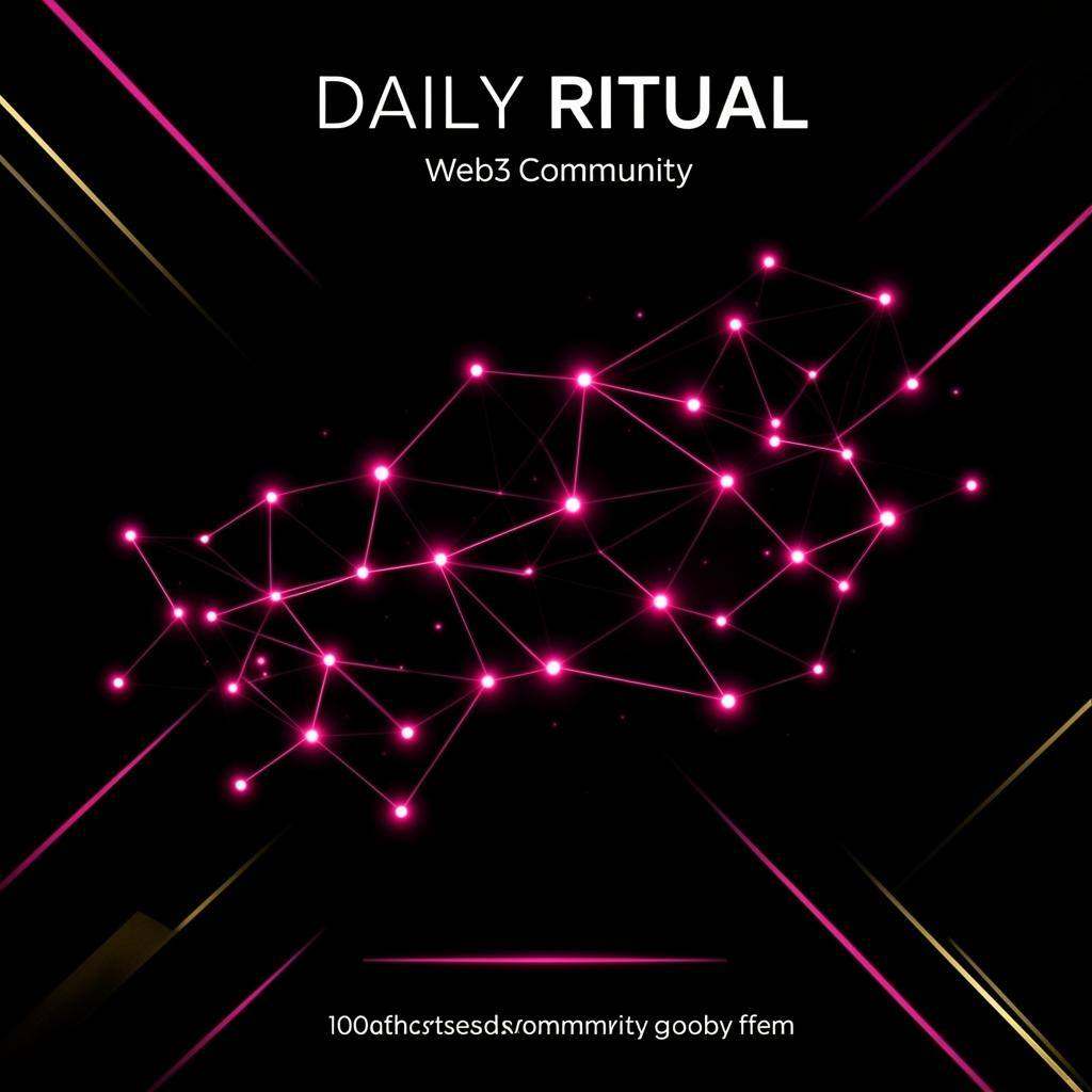Neon constellation of 100 daily interactions